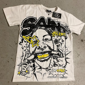 T-shirt décontracté surdimensionné pour homme, 100% coton, jersey 220g, respirant, écologique, séchage rapide, col rond, manches courtes, personnalisé - Product Image 3