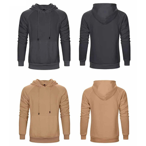 Sweat-shirt décontracté pour homme personnalisé, beige, à capuche avec cordon de serrage, poche kangourou, coton premium écologique 200g - Product Image 4