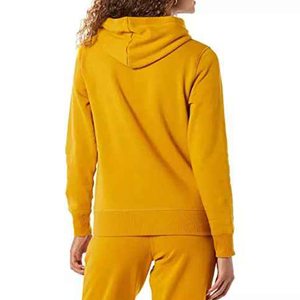Sweats à capuche de couleur pure pour femmes, à col rond - Product Image 2