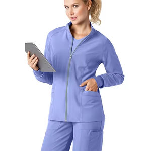 Uniforme Médico Clásico para Mujer, Diseño Único, Elástico, para Hospital, Chaqueta y Pantalón - Product Image 3