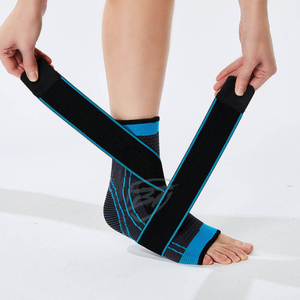 Nouvelle arrivée Compression personnalisée jambe cheville manches haute élastique soutien sportif pour l'hiver dernière protection sportive en gros - Product Image 1