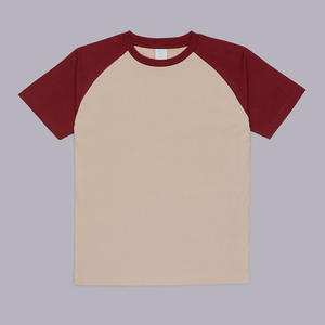 เสื้อยืดแขนแร็กแลนผ้าฝ้าย100% พร้อมส่ง230gsm โรงงานที่มีคุณภาพสูงโดยตรงขายส่งโลโก้ที่กำหนดเองพิมพ์สั้นถัก - Product Image 4