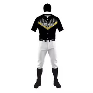 Conjunto de uniforme de béisbol personalizado para hombre, equipo deportivo transpirable de secado rápido, kit de pantalones, entrenamiento de partido profesional, proveedor al por mayor - Product Image 1