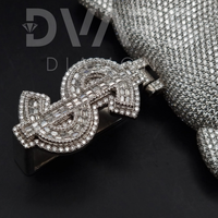Colgante DVARS DIAMOND con Oso de Dibujos Animados en 3D, Plata de Ley 925, Diamantes Cultivados en Laboratorio con Corte Brillante, Certificado GRA