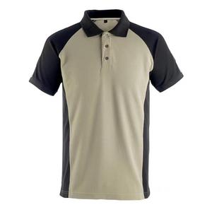 Vente en gros de polo de vêtements de sport en coton de couleur contrastée Polo à panneaux latéraux pour hommes Polo bicolore à panneaux latéraux en maille de sport - Product Image 5