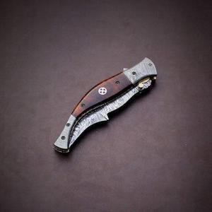 Couteau pliant en acier de Damas, couteau de survie en plein air, couteau de chasse, multi-outils, couteaux de camping à prix de gros - Product Image 5