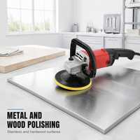 Polisseuse rotative électrique filaire 220V à vitesse variable 1000 à 3000 tr/min, plateau de 180 mm pour peinture automobile et polisseuses métalliques