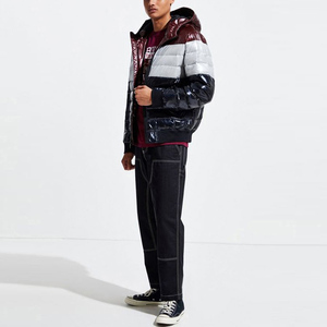 Veste polaire d'hiver de haute qualité pour hommes, support confortable, quantité en vrac, conception à bulles minces, vêtements décontractés enduits, vêtements longs - Product Image 4