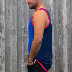 Gilet d'entraînement léger pour homme en coton effiloché – Gilet décontracté confortable sans manches pour l'été - Product Image 3