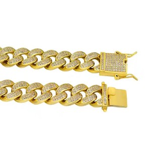 18K Gold Plated Iced Out Luxury 925 <b>Silver</b> VVS Moissanite Diamond <b>Pendant</b> Necklaces Custom Wedding <b>for</b> <b>Men</b> - Product Image 3