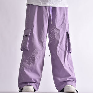 Pantalones de esquí de nieve unisex para deportes de invierno a prueba de viento, transpirables, cálidos, ligeros, de poliéster, para exteriores - Product Image 1