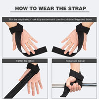 Correas de Levantamiento de Pesas de Neopreno Resistentes, Suaves y Transpirables para Gimnasio, Entrenamiento, Fitness, Culturismo, Uso Profesional, Unisex