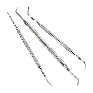 Custom Professional 3 PCS Set Ingrown Toe <b>Nail</b> File Set Double Ended <b>Nail</b> <b>Cleaner</b> Lifter Stainless Steel Podiatry Instruments - Product Image 1