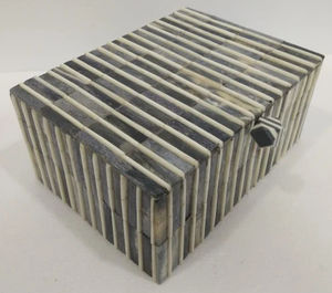 กล่องใส่เครื่องประดับทำมือสุดหรู รักษ์โลก ทำจากกระดูก-บรรจุภัณฑ์ของขวัญกระดาษสีดำ ขายส่งจำนวนมากในราคาส่งออก - Product Image 2