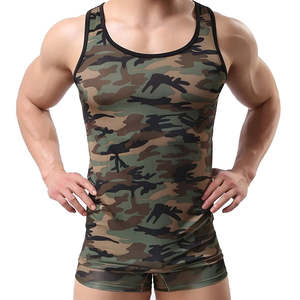 Débardeur de gymnastique pour hommes de sport d'entraînement de forme physique confortable et respirant personnalisé à prix bon marché vente en gros - Product Image 1