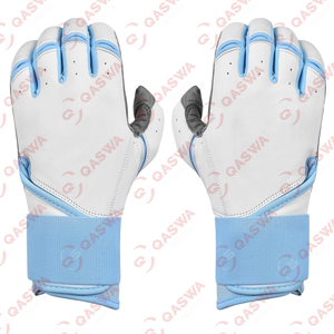 Gants de frappe de baseball en cuir respirants et confortables pour les joueurs jeunes et adultes avec manchette à sangle réglable pour le soutien du poignet - Product Image 4