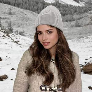 Warm woolen winter cap trendy knitted <b>beanie</b> <b>hat</b> elegant design perfect for <b>ladies</b> winter fashion and outdoor style - Product Image 5