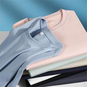 Camiseta de algodón 100% suave sin esfuerzo con antiarrugas Top Selling Ice Silk Feel OEM Camisas formales de hombre en blanco impresas de alta calidad - Product Image 5