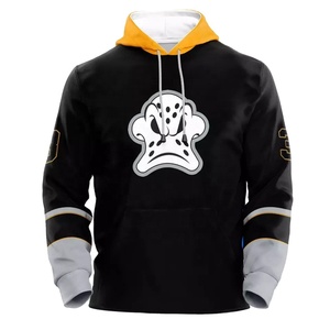Professionnel solide motif o-cou pull à capuche en gros Sublimation chaleur presse blanc Polyester uni teint pour la saison d'hiver - Product Image 3