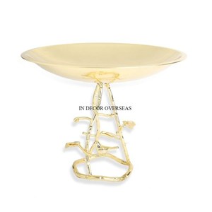 Cuenco de metal chapado en oro de alta calidad, bodas y fiestas de diseño para decoración elegante, aspecto elegante de calidad lujosa - Product Image 1