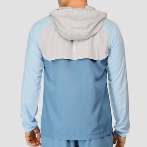 Ensemble court à capuche en satin thermique polyester de haute qualité, coupe-vent d'été, grandes tailles, nouvelle arrivée, couleur contrastée personnalisée, sport - Product Image 4