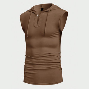 Chaleco con Capucha Personalizado para Hombre, Sudadera sin Mangas con Capucha para Gimnasio, Impresión de Logotipo, Chaleco Deportivo, Sudaderas con Capucha para Hombre - Product Image 6