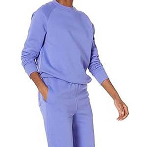 Sweat-shirt souple de haute qualité Sweatshirts solides personnalisables Logo personnalisé pour les femmes Sweat-shirt en relief pour femmes Vente en gros - Product Image 4