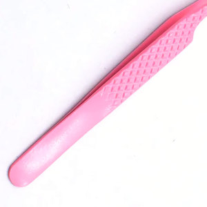 Pince à cils professionnelle en acier inoxydable à pointe fine incurvée à pointe droite pince à cils en gros meilleure vente pince à cils Volume - Product Image 6