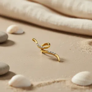 จี้เพชรสำหรับผู้หญิงสมัยใหม่ ชุบทอง เครื่องประดับหรูหรา ของขวัญ - Product Image 1