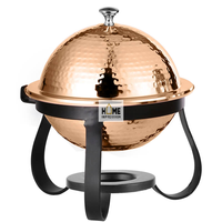 Luxe fantastique exclusif avec couleur grise et rose en acier inoxydable multi-niveau supérieur service de chauffe-plat pour la cuisine