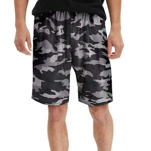Pantalones cortos de malla para hombre con logotipo personalizado OEM, ropa informal de verano más vendida, cierre de cintura elástica, tejido no tejido, diseño de Color sólido - Product Image 3