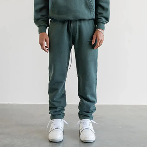 Unisex Oversized Cotton Fleece Sweatsuits Drop Shoulders 3D Design New Custom Logo Printed <b>Embroidery</b> Men's Tracksuits OEM <b>Set</b> - Product Image 4