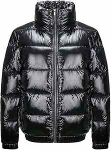 Dernière veste matelassée en coton matelassé brillant décontractée pour femmes, veste d'hiver chaude à fermeture éclair, manteau à bulles régulier imperméable et coupe-vent - Product Image 6