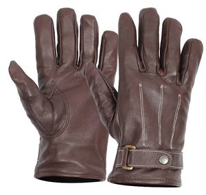 Guantes de invierno de piel sintética auténtica unisex, guantes de pantalla táctil con logotipo personalizado para ciclismo diario, deportes de snowboard, fiestas elegantes - Product Image 2