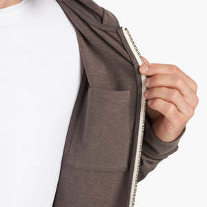 Chaqueta con capucha y cremallera con logotipo personalizado al por mayor poliéster de alta calidad elastano con diseño bordado bajo MOQ ropa sudaderas con capucha - Product Image 3