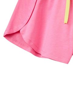 Pantalones Cortos con Cordón Rosa y Amarillo para Mujer, Verano, Suaves, Ligeros, Cintura Elástica, Cómodos, Casuales, para Correr, Gimnasio, Moda - Product Image 6