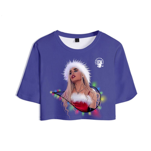 Wholesale Sexy Women's 2022 Clothing Zipper Crop Top Tee <b>Shirt</b> and <b>Zip</b> up Stand Collar Women's Long Sleeve Blouse and <b>Shirts</b> - Product Image 3