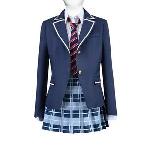 Adolescentes écolières uniforme été collège Style taille haute mince all-match danse a-ligne jupe courte pour les enfants - Product Image 1
