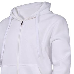Sudadera con capucha térmica de moda de invierno para hombre 100% algodón al por mayor ropa de calle con cremallera completa transpirable básico personalizado sólido básico de invierno para hombre - Product Image 4