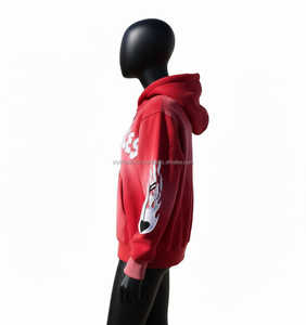 Sudadera con Capucha de Alta Calidad para Hombre, Estilo Urbano, de Algodón y Felpa, Gruesa, para Invierno, 360g, Transpirable, de Secado Rápido, con Impresión Personalizada - Product Image 3