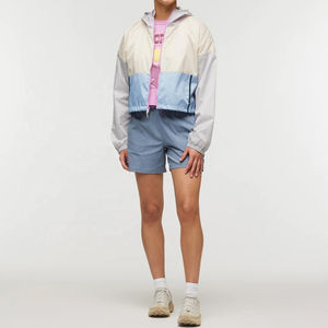 Chaqueta para correr de invierno con capucha a prueba de viento de diseño personalizado para mujer Abrigos impermeables de poliéster con cremallera larga bolsillos de talla grande verano - Product Image 2