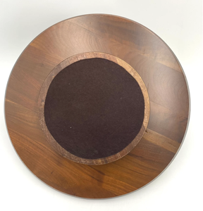 Tocadiscos de madera <span class=keywords><strong>Lazy</strong></span> <span class=keywords><strong>Susan</strong></span> de alta calidad de 360 grados, cuenco de madera marrón Natural para el hogar, hoteles, bar para servir ensaladas, desierto - Product Image 5