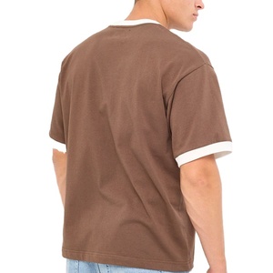 เสื้อยืดผู้ชายทรงบ็อกซี่ แขนยาว ทรงหลวม สไตล์วินเทจ ขายส่ง ลายถัก คอโอ ทรงยาว แบบเรียบ สตรีทแวร์ แฟชั่น - Product Image 3