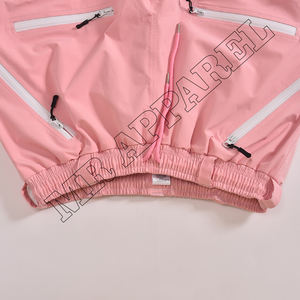 กางเกงกันหิมะสีชมพูทันสมัยสำหรับฤดูหนาวกันน้ำพร้อมผ้าฟลีซซับในปรับขนาดได้และขอบหิมะ - Product Image 3