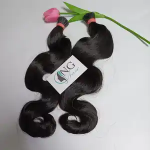 Кератиновый 100% для волос Nguyen, выровненный кутикулы, производитель Body Wave I Tip Hot Trend Product