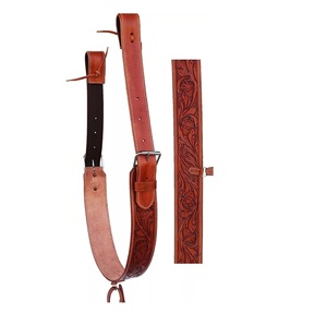 Venta caliente Western Saddle Horse Girth Cinch Attachment Floral Tooling Trenzado Diseño Cuero Fabricante al por mayor - Product Image 1