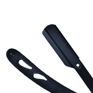 Maquinilla de afeitar recta profesional con cuchillas reemplazables, maquinilla de afeitar clásica para salón y herramientas de aseo personal - Product Image 2