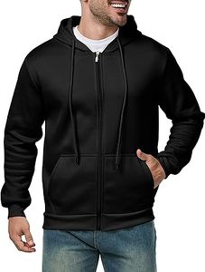 Sudaderas Casuales de Invierno para Hombre, Color Sólido, 100% Algodón, Felpa, Corte Regular, Bolsillo, Personalizable, Secado Rápido y Transpirable, Alta Calidad - Product Image 3