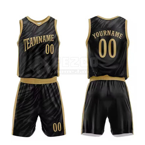 Ensembles d'uniformes de basketball durables en gros, tailles plus grandes, respirants, de haute qualité pour hommes, service OEM personnalisable - Product Image 1