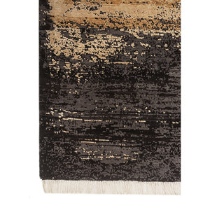 Alfombra Entropy Blue de Lana y Seda de Bambú Anudada a Mano, Rectangular Grande de 9x12 para Hogar y Pasillo - Patrón Abstracto - Product Image 4